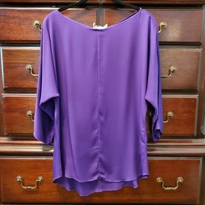 Milly purple silk top